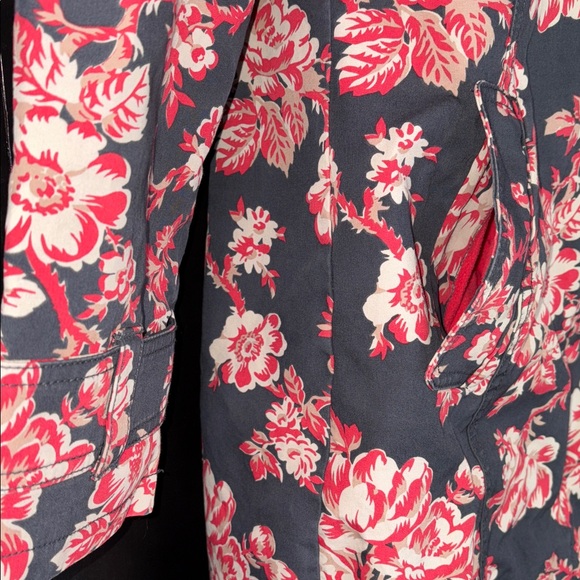 💕Boden Floral Weather Resistant Jacket. Removable Hood. Excellent Condition. M - Picture 2 of 16